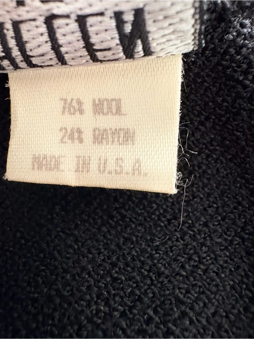VTG Helen Hsu Black Knit Midi Skirt Size L - Picture 4 of 10